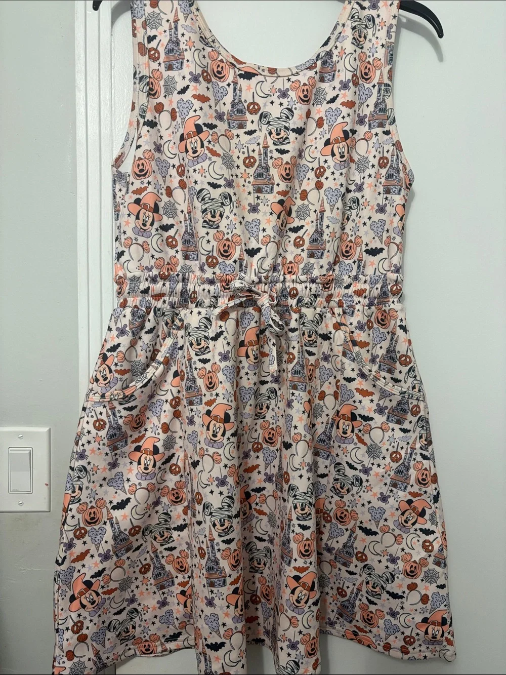 The Magic Box Disney Halloween print scuba athletic dress with shorts - Picture 1 of 5